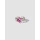 Chain Link Open Ring With Gem Chain Link Open Ring With Gem