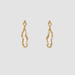 Irregular Pearl Drop Earrings