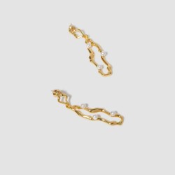 Irregular Pearl Drop Earrings