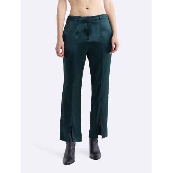 Tie-Waist Blazer & Front Slit Trousers Set Tie-Waist Blazer & Front Slit Trousers Set