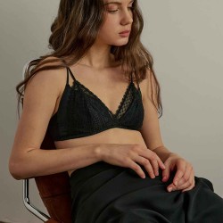 Lace Two-Piece Triangle Bralette
