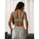 Polka Dots Detail Wide Bottom Strap Bralette Polka Dots Detail Wide Bottom Strap Bralette
