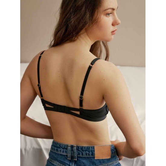 Mesh Overlay Two-piece Bra Mesh Overlay Two-piece Bra