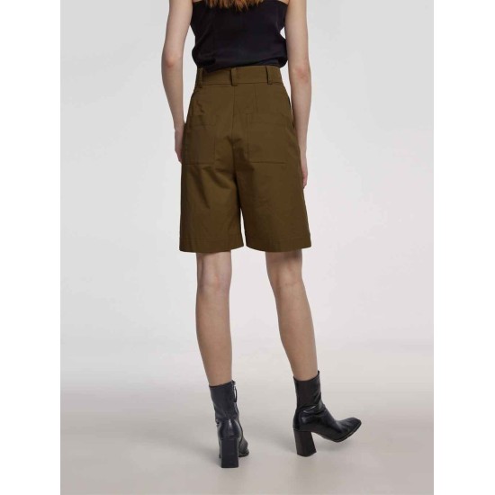 Off-center Pure Cotton Shorts Off-center Pure Cotton Shorts