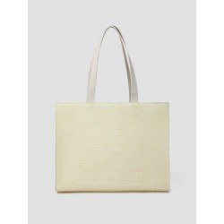 Crocodile Print Faux Leather Handbag