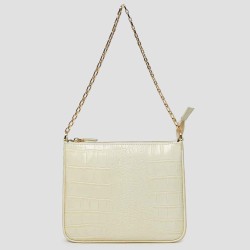 Crocodile Pattern Faux Leather Handbag