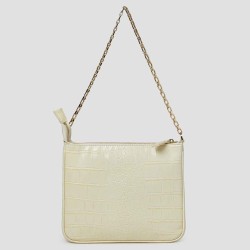 Crocodile Pattern Faux Leather Handbag