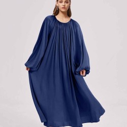 Flowy Gathered Neckline Nightdress