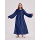 Flowy Gathered Neckline Nightdress Flowy Gathered Neckline Nightdress