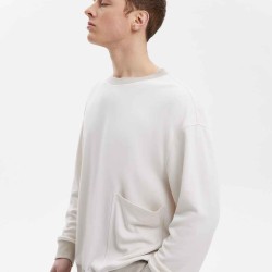 Round Neck Splicing Long Sleeve Top
