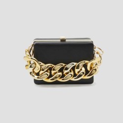 Curb Chain Box Bag