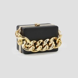 Curb Chain Box Bag