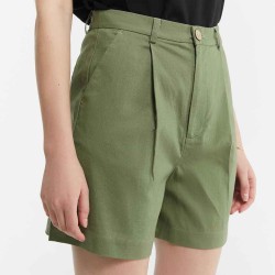 A-line Pleated Detail Shorts