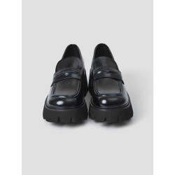 Shiny Leather Penny Loafers