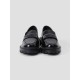 Shiny Round Toe Leather Loafers Shiny Round Toe Leather Loafers
