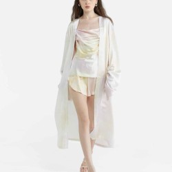 3-Piece Silk Nightgown Set