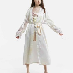 3-Piece Silk Nightgown Set