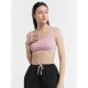 Ribbed Square Neck Sporty Bra Ribbed Square Neck Sporty Bra
