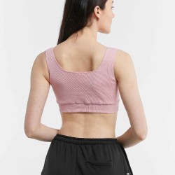 Ribbed Square Neck Sporty Bra