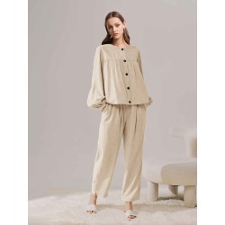 Relaxed Linen-Blend Set