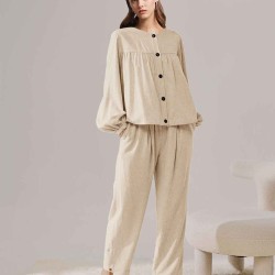 Relaxed Linen-Blend Set