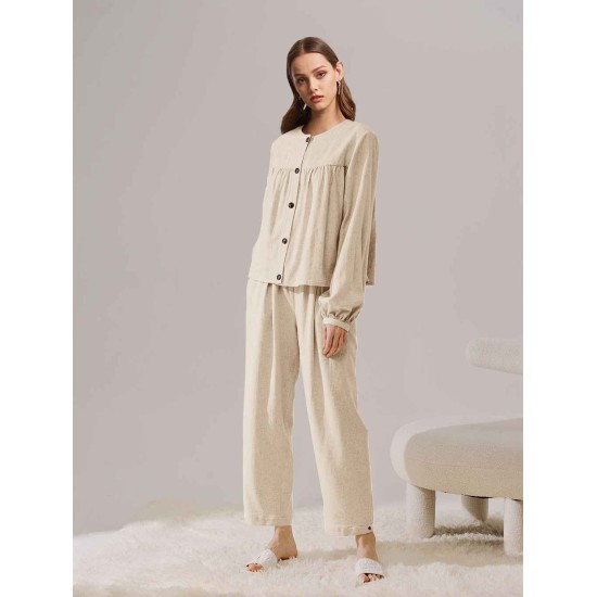 Relaxed Linen-Blend Set Relaxed Linen-Blend Set