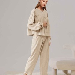 Relaxed Linen-Blend Set