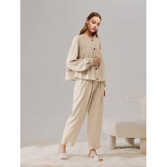 Relaxed Linen-Blend Set Relaxed Linen-Blend Set