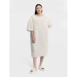 Relaxed Fleece Midi Dress