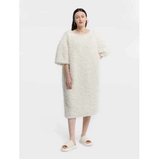 Relaxed Fleece Midi Dress Relaxed Fleece Midi Dress