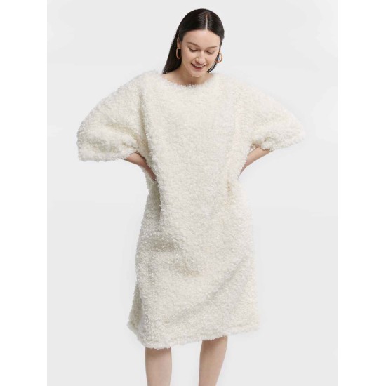 Relaxed Fleece Midi Dress Relaxed Fleece Midi Dress