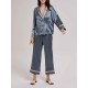Notched Suit Silk Pajama Set Notched Suit Silk Pajama Set