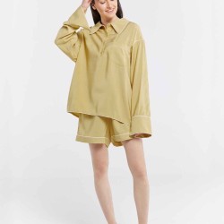 Soft-touch Piped Trim Pyjama Set