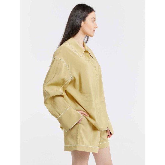 Soft-touch Piped Trim Pyjama Set Soft-touch Piped Trim Pyjama Set