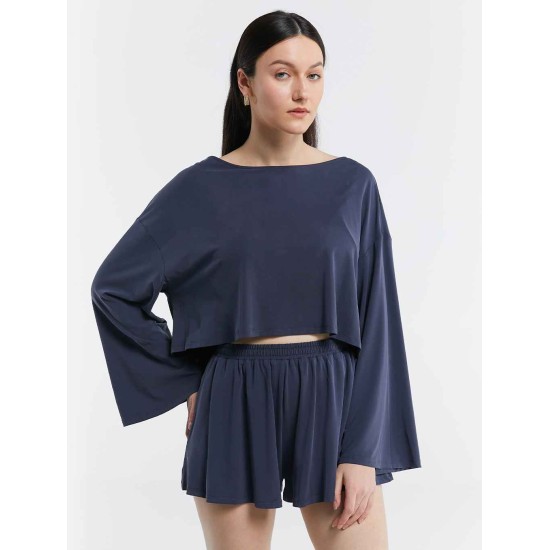 Pleated Stretchy Sweat Shorts Pleated Stretchy Sweat Shorts
