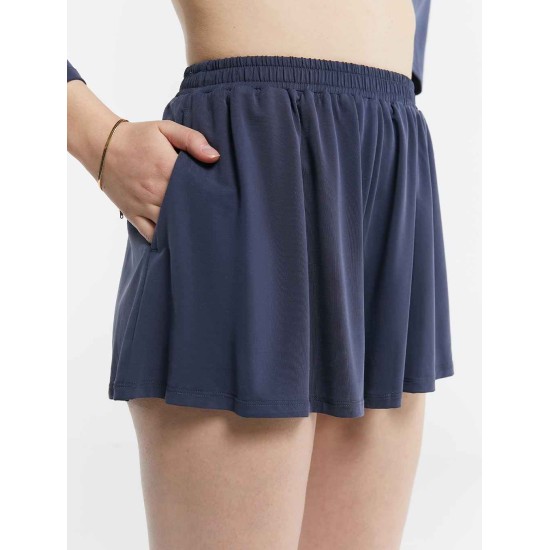 Pleated Stretchy Sweat Shorts Pleated Stretchy Sweat Shorts