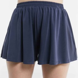 Pleated Stretchy Sweat Shorts