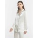 Chic Trimmed Silk Loungewear Set Chic Trimmed Silk Loungewear Set