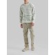 Stripe Crew Neck Pure Cotton Sweatshirt Stripe Crew Neck Pure Cotton Sweatshirt