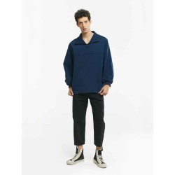 Button Hem Stright Pants