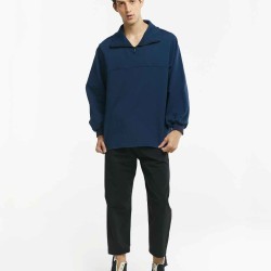 Button Hem Stright Pants