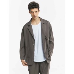 Asymmetrical Flat Collar Blazer