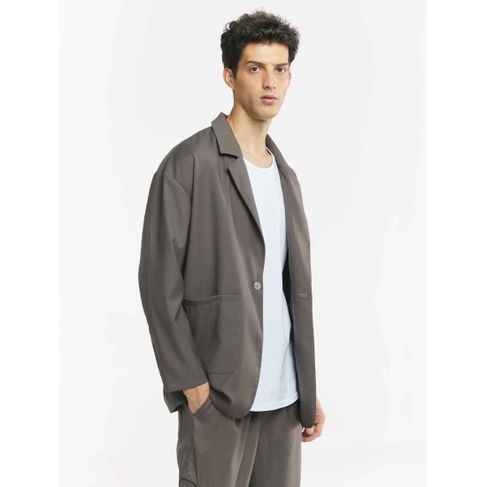 Asymmetrical Flat Collar Blazer Asymmetrical Flat Collar Blazer