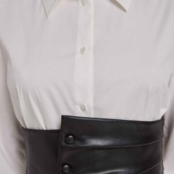 Corset Belted Shirt Dress