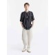 Linen Striped Short-Sleeve Shirt Linen Striped Short-Sleeve Shirt