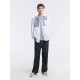 Striped Patchwork Long-Sleeve Shirt Striped Patchwork Long-Sleeve Shirt