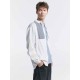 Striped Patchwork Long-Sleeve Shirt Striped Patchwork Long-Sleeve Shirt