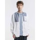 Striped Patchwork Long-Sleeve Shirt Striped Patchwork Long-Sleeve Shirt