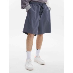 Wide Stretch Waist Basic Jogger Shorts