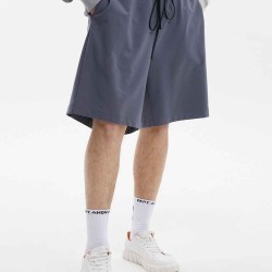 Wide Stretch Waist Basic Jogger Shorts